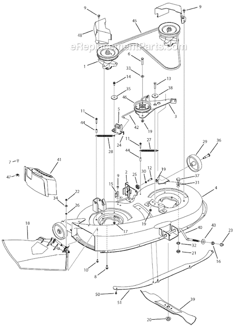 Page B Diagram and Parts List for 13AC762F000  Yard Machines Lawn Tractor